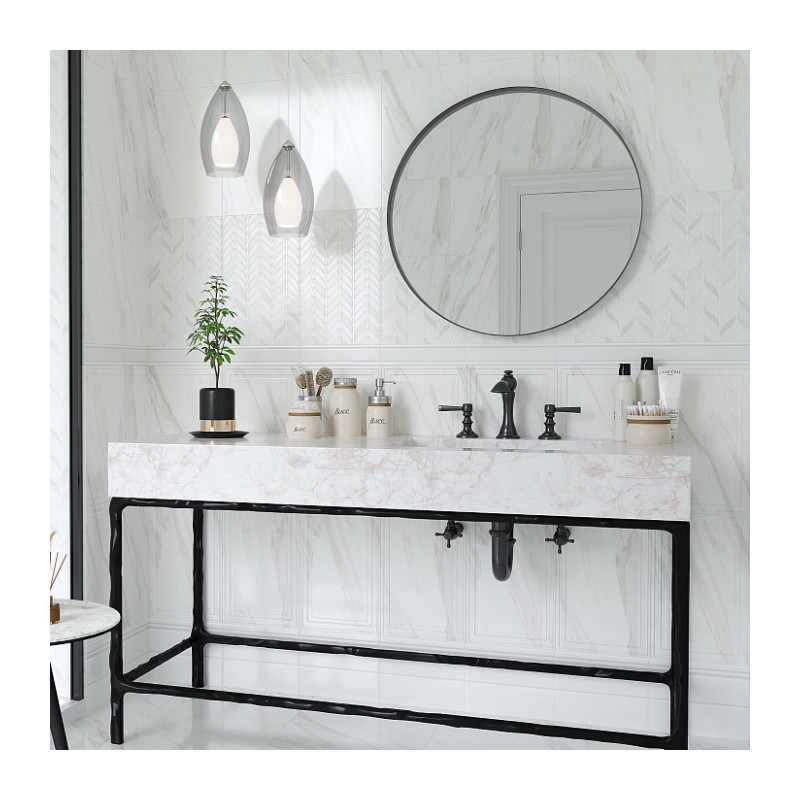 Плитка настенная Gracia Ceramica Леона, светлая, 250х400х8 мм