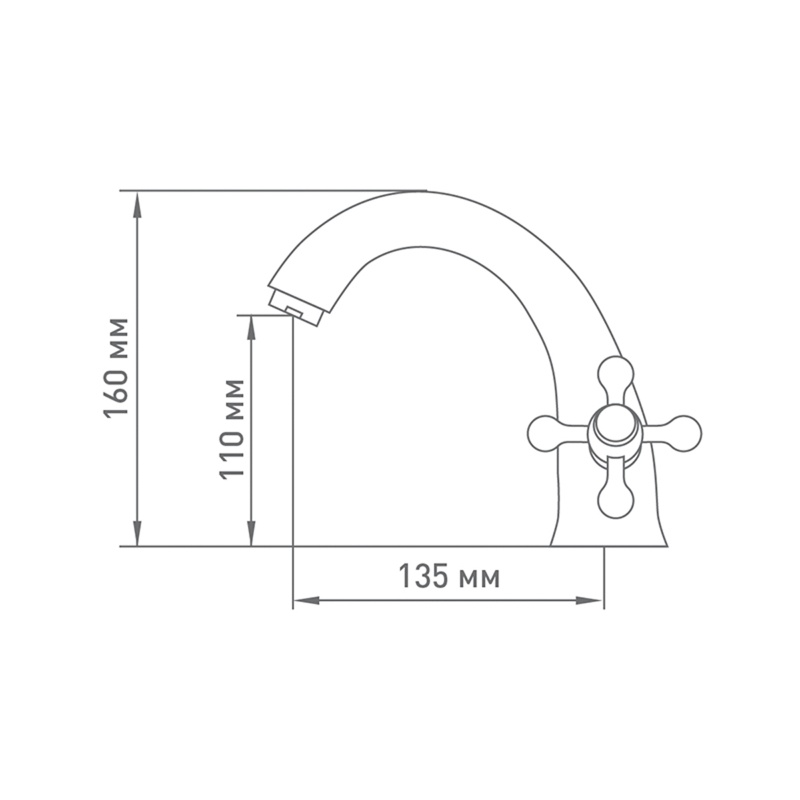 Смеситель для раковины Mix&Fix Soffron 7403