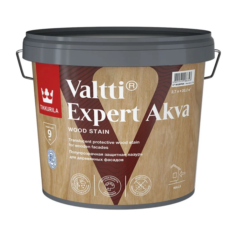 Антисептик Tikkurila Valtti Expert Akva палисандр (2,7 л)