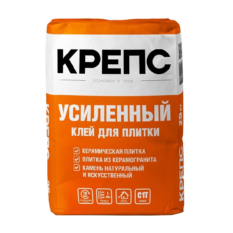 Клей для плитки Крепс Усиленный (25 кг)