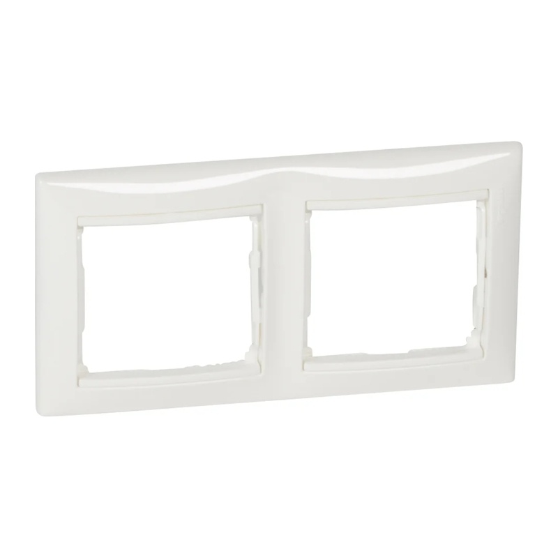 Рамка 2-х постовая Valena 694241, универсальная, белая