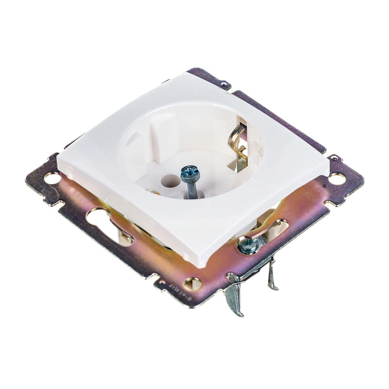 Розетка с/у Valena 694280, 1 гнездо, с/з, белая