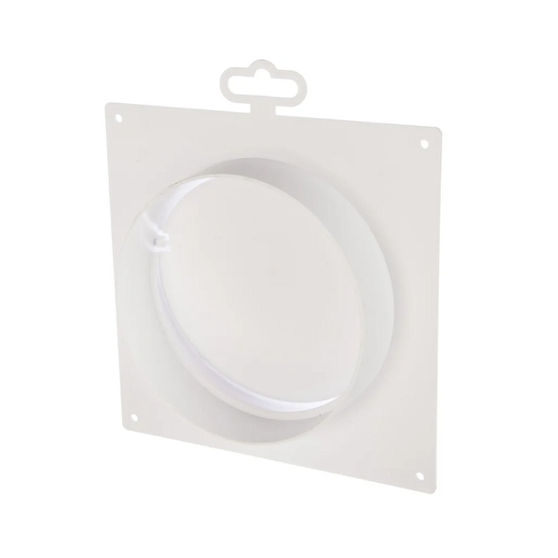 Соединитель для круглых каналов Era 12,5SKNPO, d=125 мм с обратным клапаном и пластиной 165х150 мм