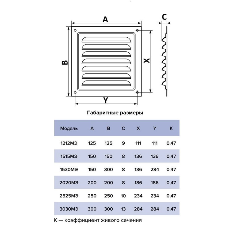 Решетка Era МЭ 150х150 мм, с москит. сеткой, металл белая