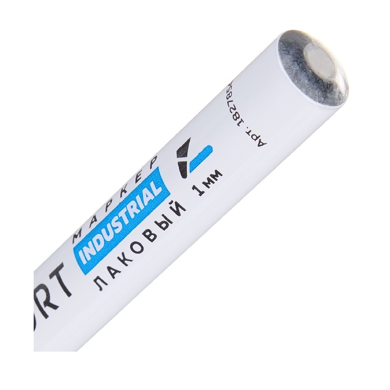 Маркер лаковый Topfort Industrial белый 1 мм