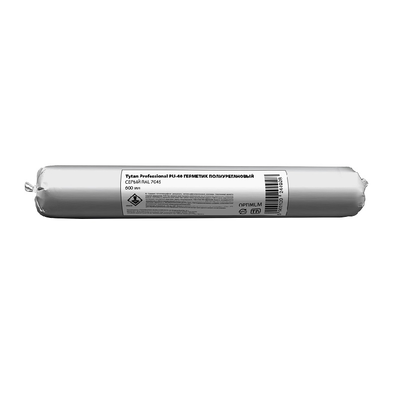 Герметик полиуретановый Tytan PU 40 Optimum, серый RAL 7045 (0,6 л)