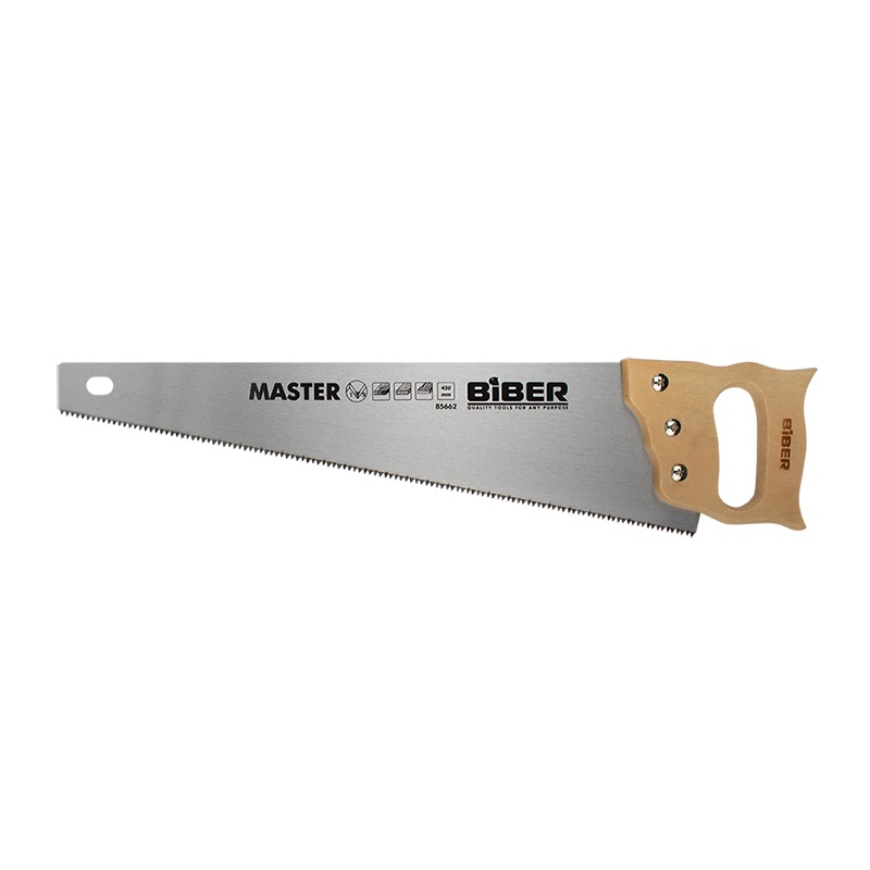 Ножовка по дереву Biber 85662 Мастер 2D заточка, средний зуб, 450 мм