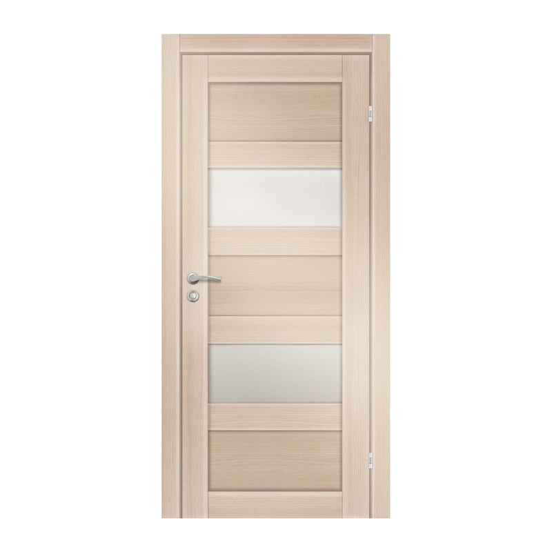 Полотно дверное Olovi Аризона 2, со стеклом, беленый дуб, с/п, с/ф (М8 720х2000 мм)