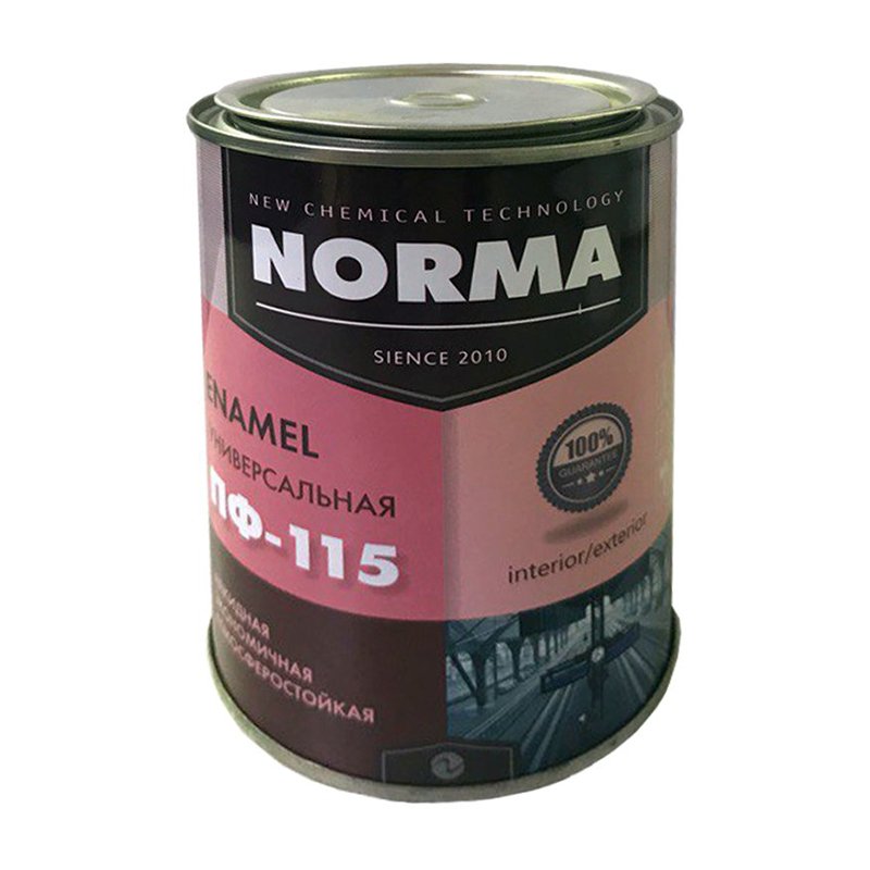 Эмаль Novocolor ПФ-115 НОРМА сиреневая (0,9 кг) литография