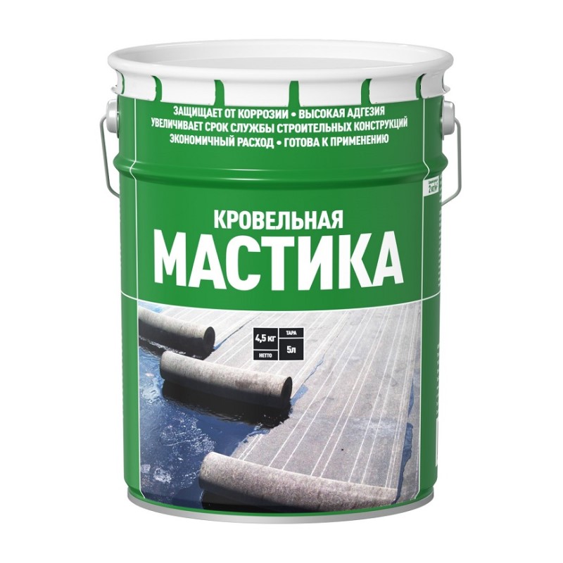 Мастика битумная кровельная, 5 л