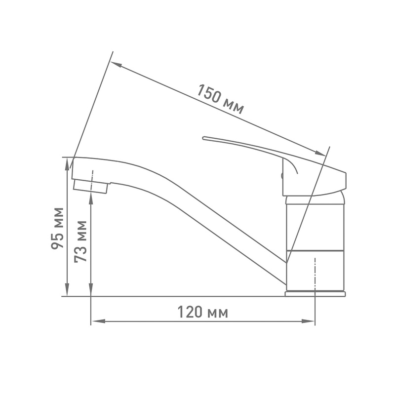 Смеситель для кухни Klip 1205-01