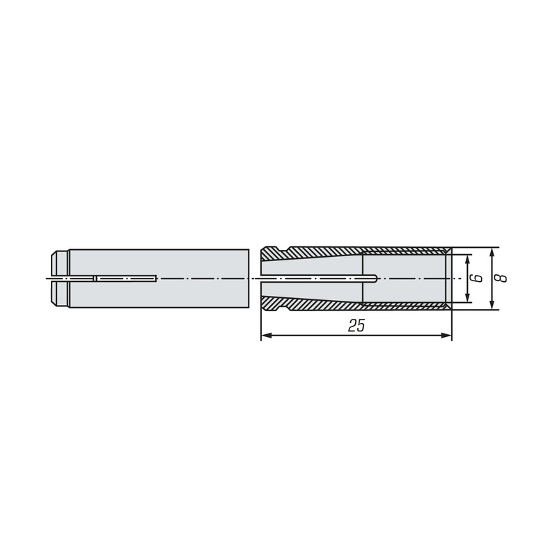 Анкер забивной SWFS ZY М6 (100 шт)