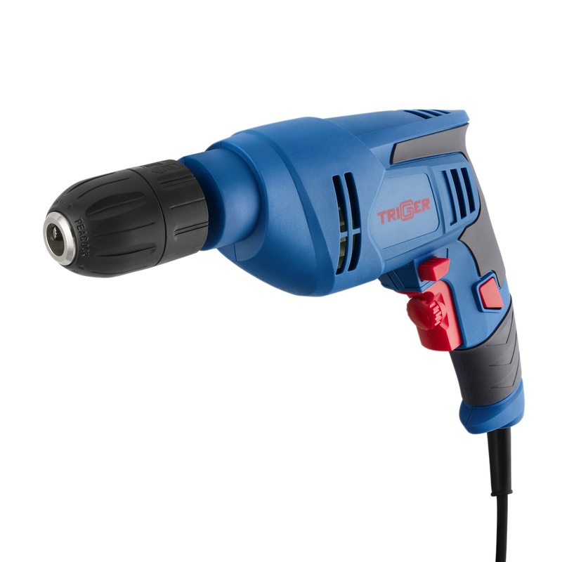 Дрель безударная сетевая Trigger 20016, 13 мм, БЗП, 0,45 кВт, реверс, 0-2500 об/мин