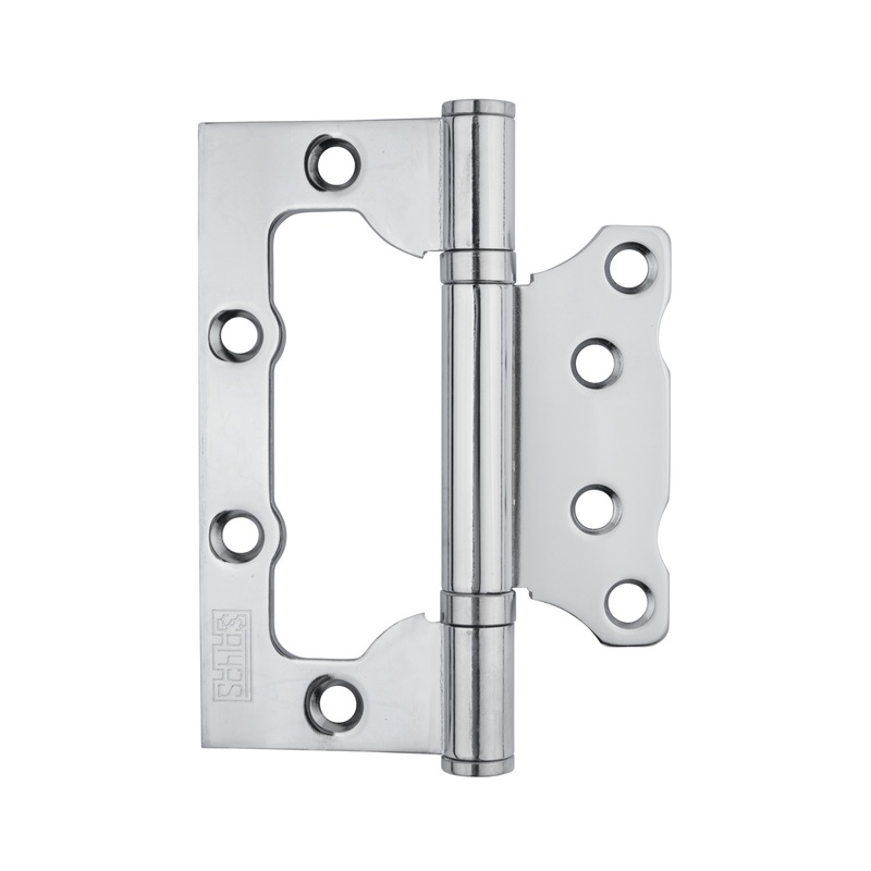 Петля накладная "бабочка" SCHLOSS 04013 д/двер без притвора 100x75x2.5 мм, хром (10/50)