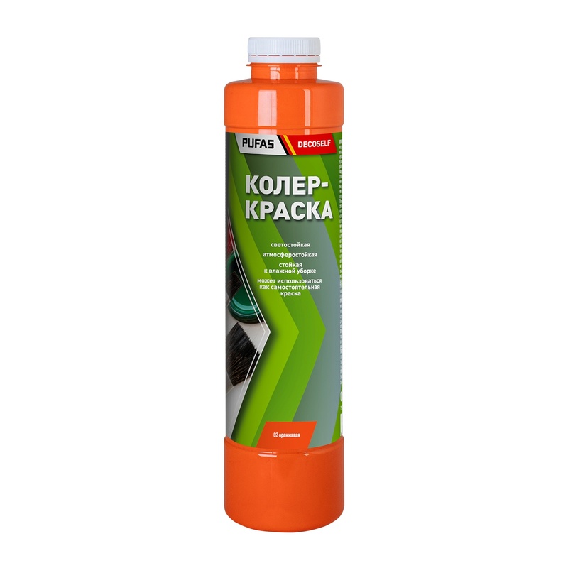 Краска колеровочная для в/д красок Pufas N02 оранжевая (0,75 л)