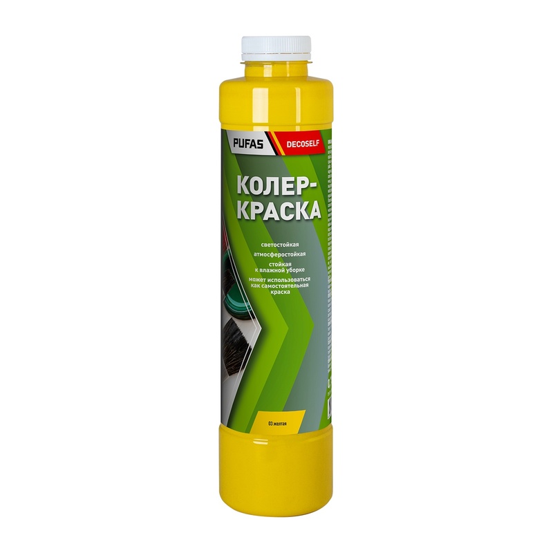 Краска колеровочная для в/д красок Pufas N03 желтая (0,75 л)