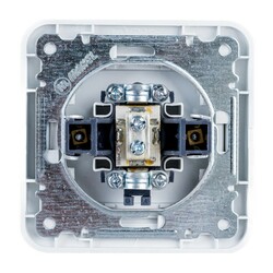 Розетка телевизионная TV с/у Mimoza 12007, 1 гнездо, белая