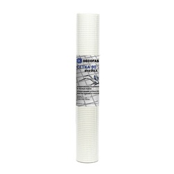 Стеклосетка для штукатурных работ и стяжки Decofas 10x10мм (1x50м) (90 гр/м2)