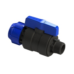 Кран шаровый компресcионный комбинированный НР d=25х1/2"