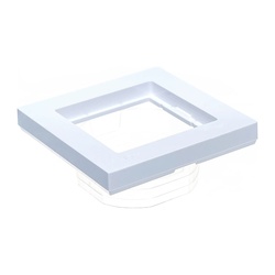 Рамка 1-постовая Atlasdesign Aqua ATN440101, IP44, белый