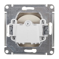 Розетка с/у AtlasDesign ATN000341, 1 гнездо, б/з, алюминий