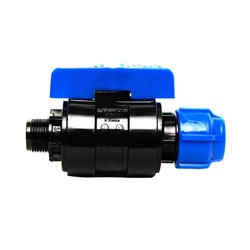 Кран шаровый компрессионный, комбинированный PN16 НР 20х1/2"
