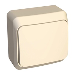 Выключатель о/у Makel 45201, 1 клавиша, б/инд, кремовый