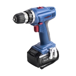 Дрель-шуруповерт Trigger 20002, 2 аккумулятора (1,5Ач), 10 мм, 14,4V, кейс