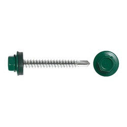 Саморез кровельный SWFS Premium RAL-6005 ZP 4,8х35 (250 шт) квадратный конт-р